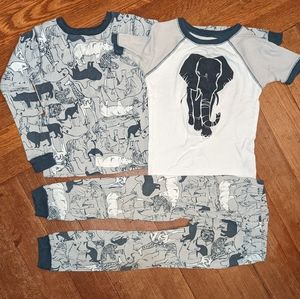5T jammies elephant lion crocodile Carter's